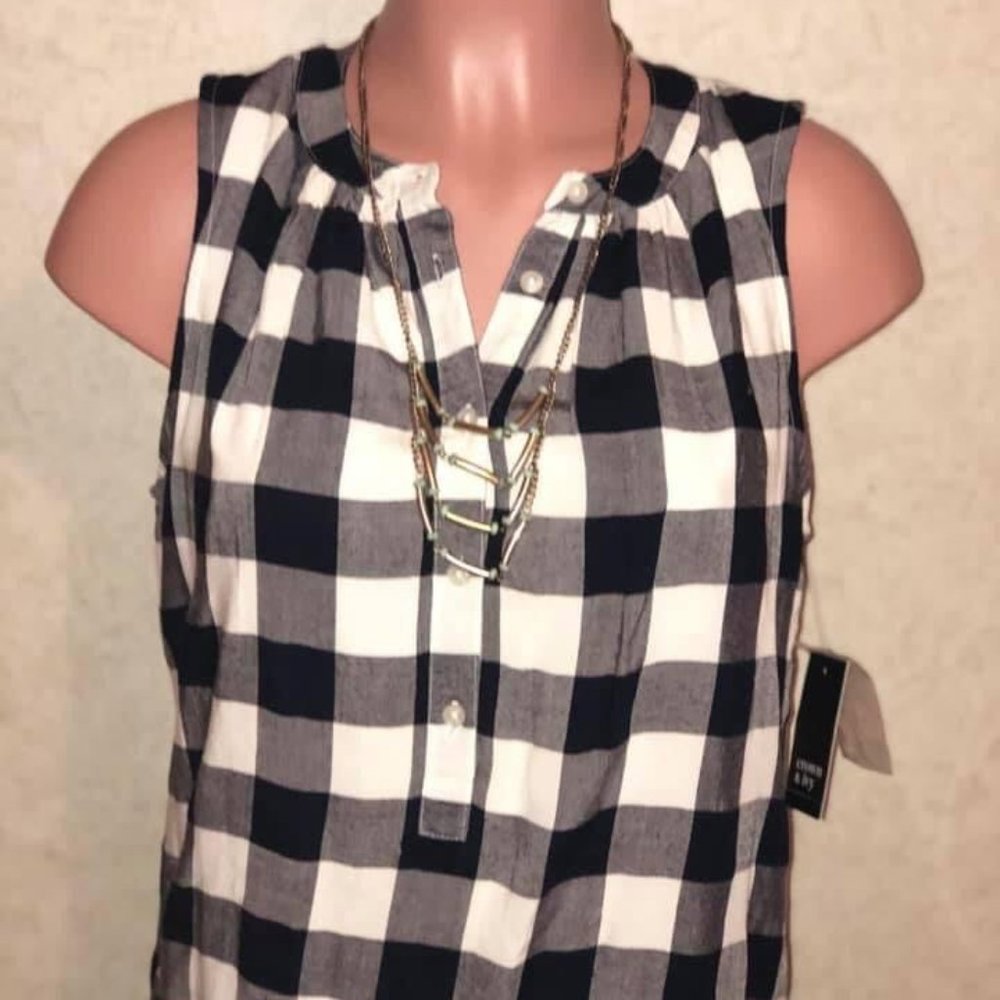 Crown & Ivy Women Dress Sleeveless Size X-Small - Picture 4 of 12